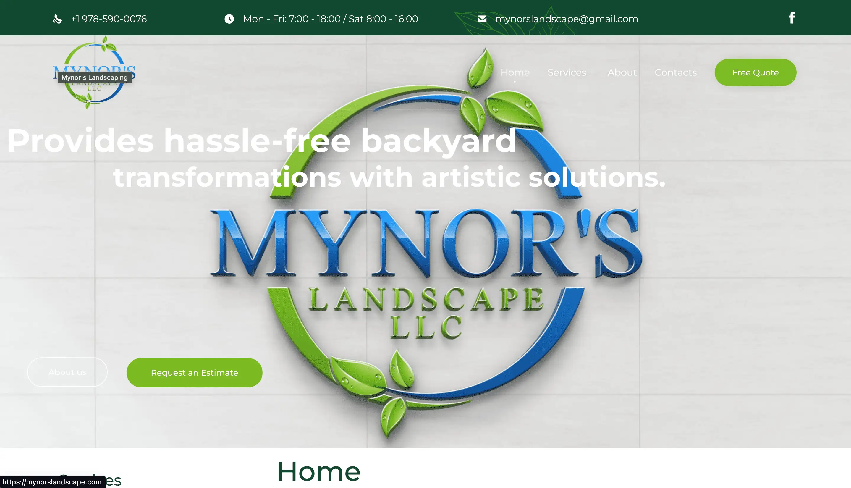 MYNOR'S LANDSCAPE LLC
